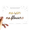 No rain no flowers - A5 zelfklevende quote